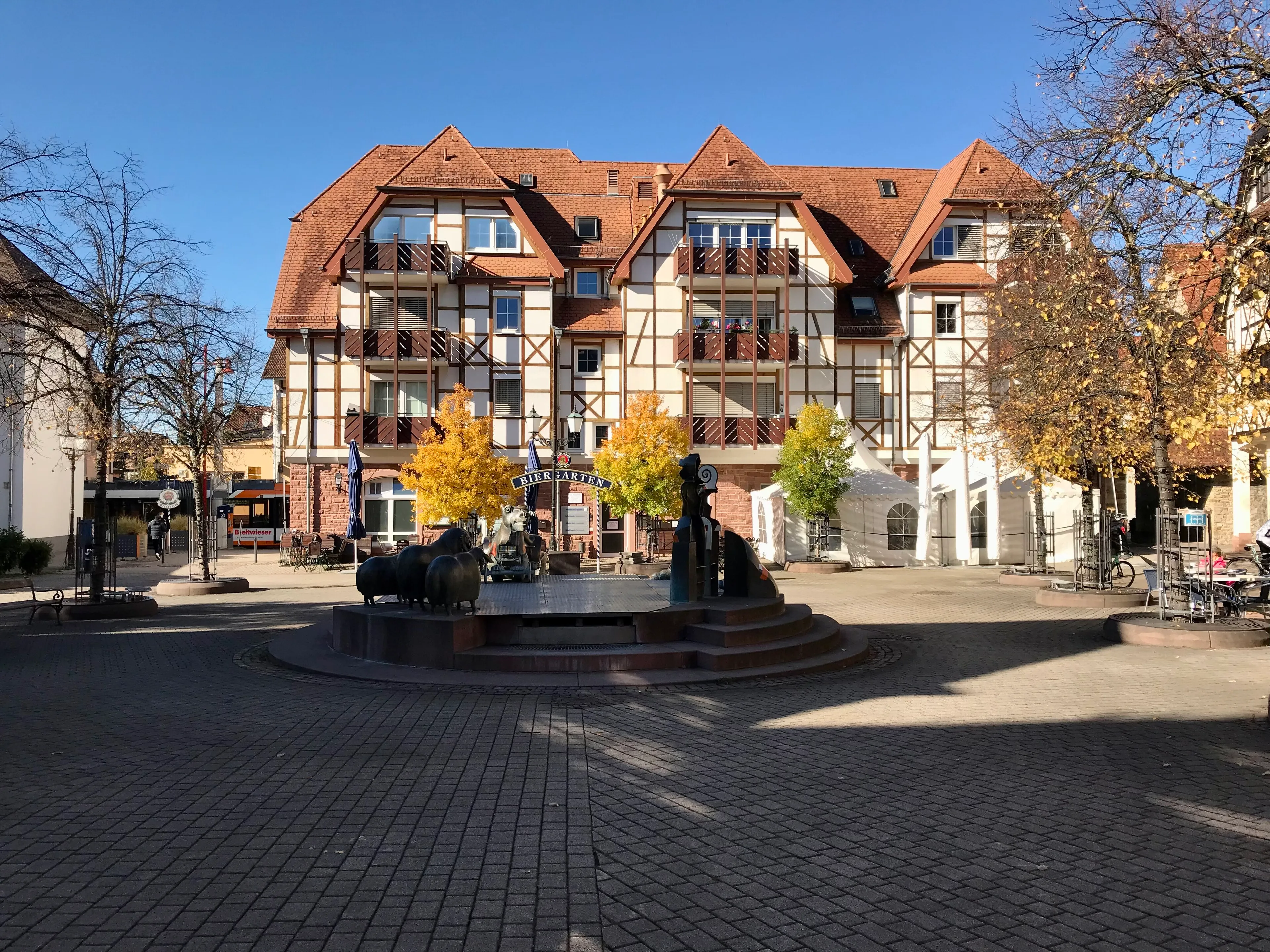 Der Georgi-Marktplatz in Leimen