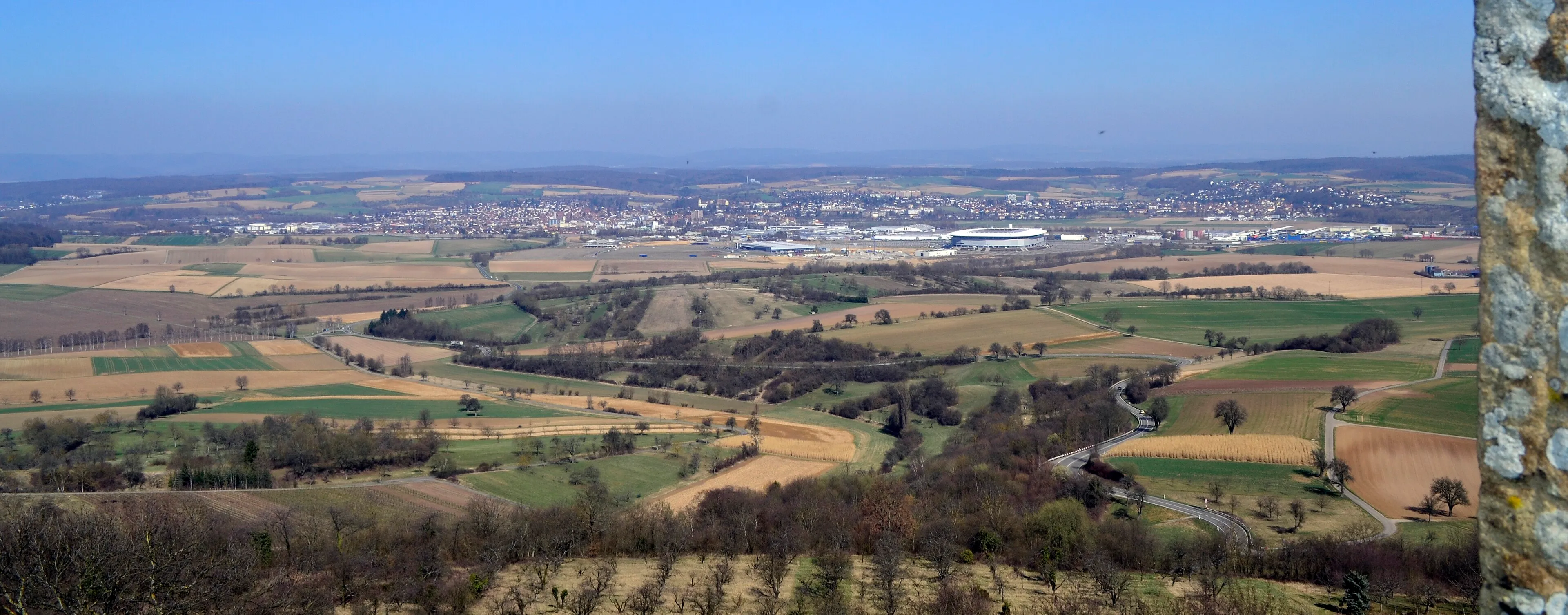 Blick vom Steinsberg auf Sinsheim im Kraichgau